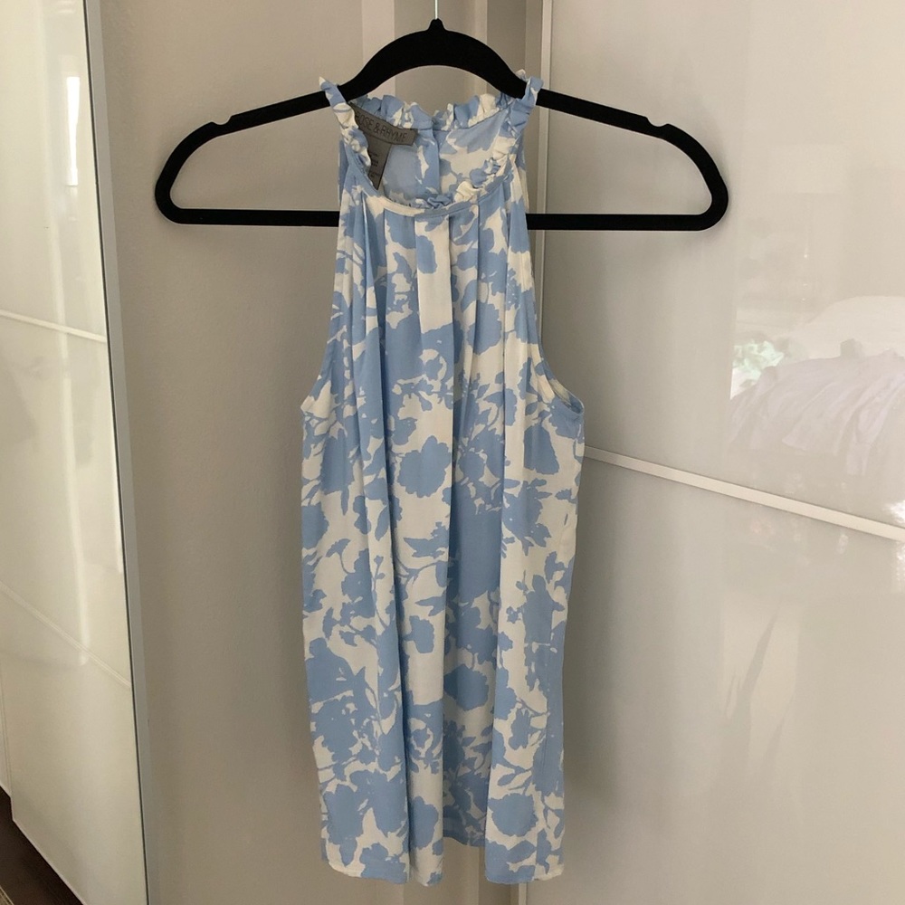 Blue & white tank